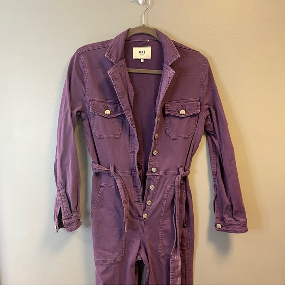 MKT Studio Jumpsuit Purple (Lilac) Orenjade Utility Coverall Sz 36 (US 4) EUC - Picture 3 of 16